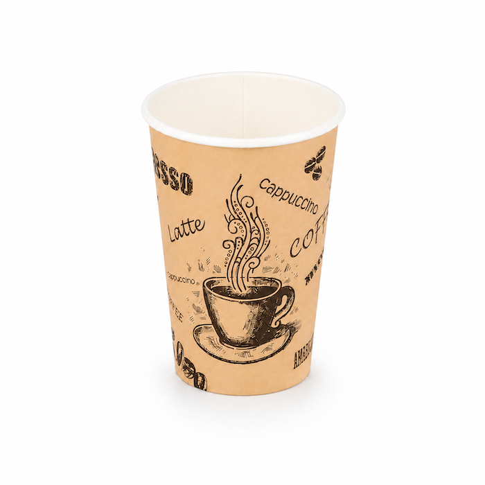 Popierinis puodelis Coffee design, 16oz | 470ml, 1000 vnt/dėž